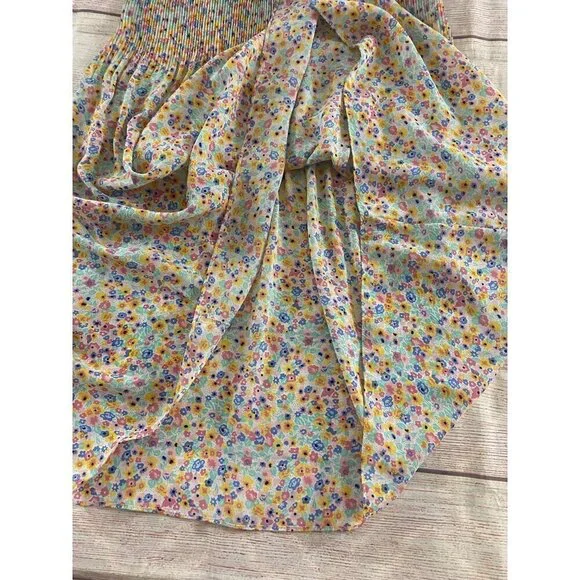 Vintage 1990's Joy Gordon Women's Light Bright Floral Dress - 12 - Picture 11 of 11